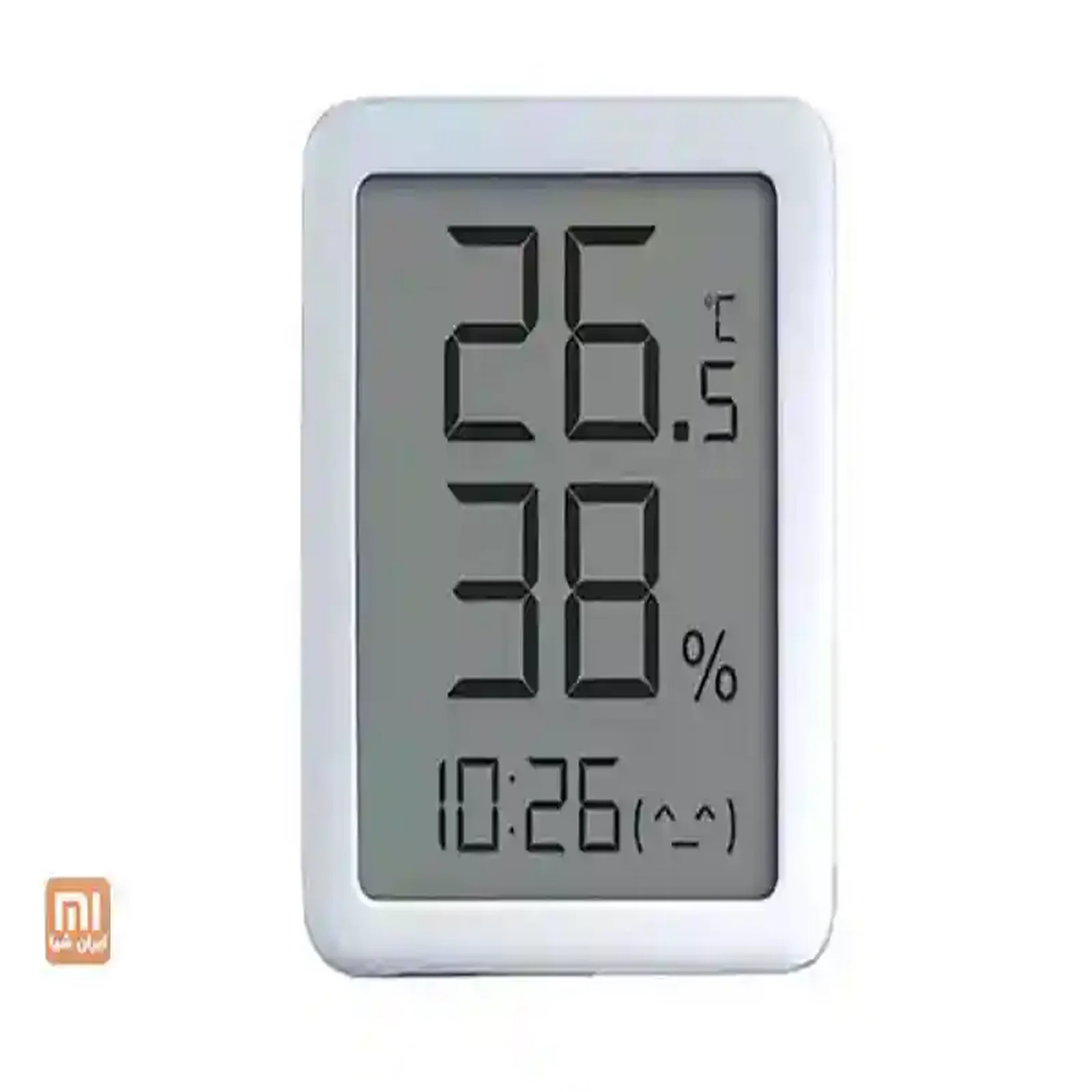 سنسور دما و رطوبت شیائومی MHO-C601 با نمایش 26.5 درجه و 38 درصد