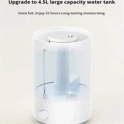 ظرفیت مخزن آب Mijia Air Humidifier 3 مخزن شفاف 4.5 لیتری رطوبت ساز شیائومی Mijia Air Humidifier 3 با دوام 32 ساعته