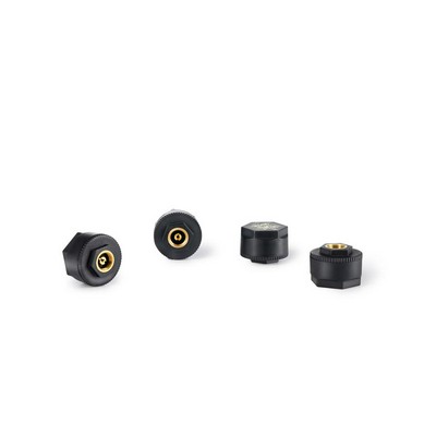نمای بدنه و اتصال چهار سنسور TPMS خارجی 70mai T04 چهار سنسور خارجی فشار باد 70mai T04 از زوایای مختلف