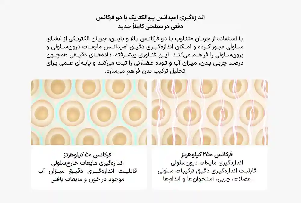 توضیح اندازه‌گیری امپدانس دوفرکانسی ۵۰ و ۲۵۰ کیلوهرتز
