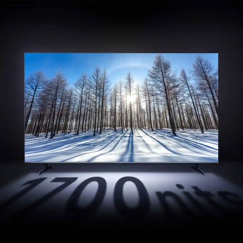 نمایش روشنایی اوج ۱۷۰۰ نیت در تلویزیون Xiaomi S Pro Mini LED 2026